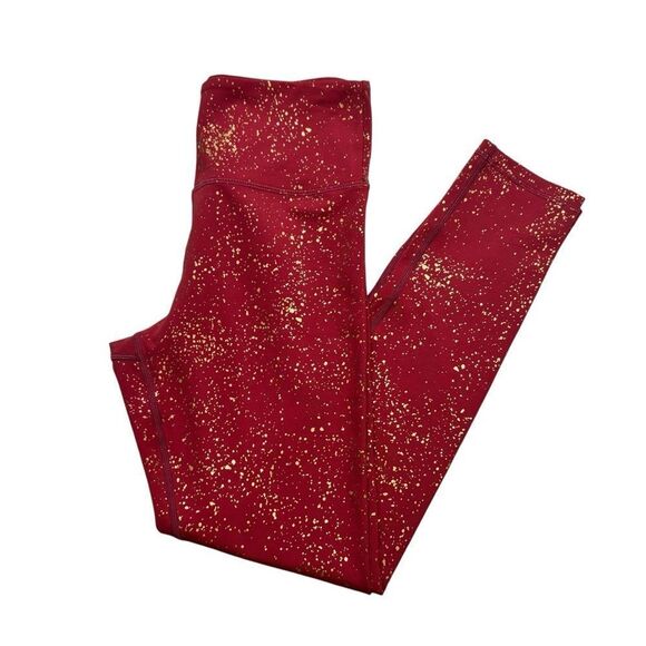 Zyia Active Red Stay Gold Light n Tight Hi-Rise 7/8 Leggings Size 4. - Picture 4 of 14